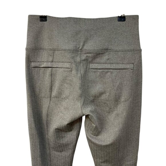 Athleta Delancey Herringbone Tight Leggings Black Abalone Grey Fitted Pants S - Picture 7 of 11